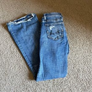 BKE Distressed Flare Jeans